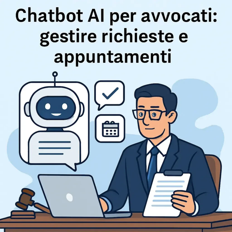 Chatbot AI per avvocati: gestire richieste e appuntamenti