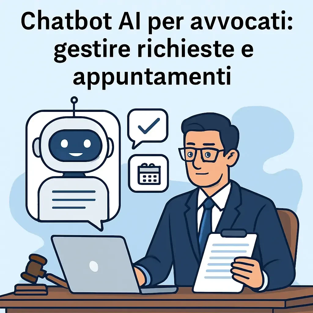 Chatbot AI per avvocati: gestire richieste e appuntamenti