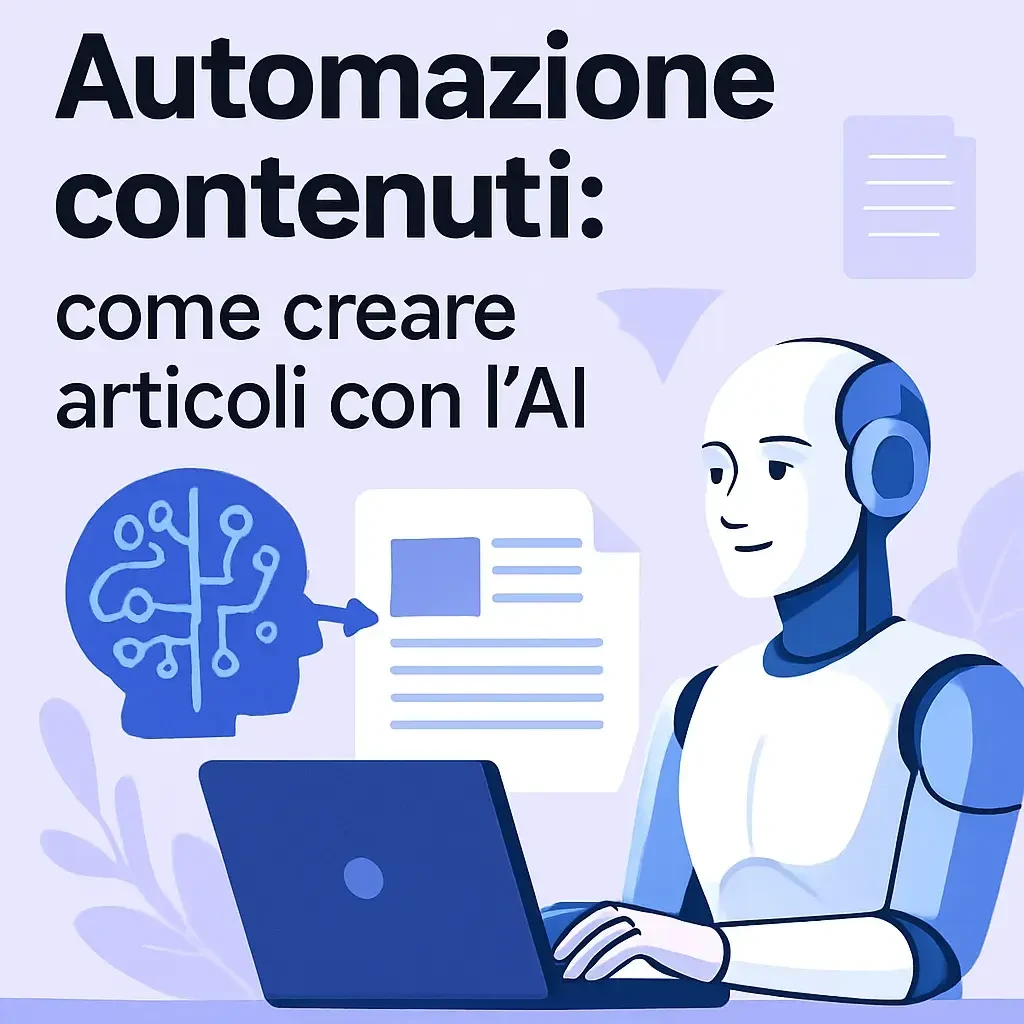Automazione contenuti: come creare articoli con l’AI