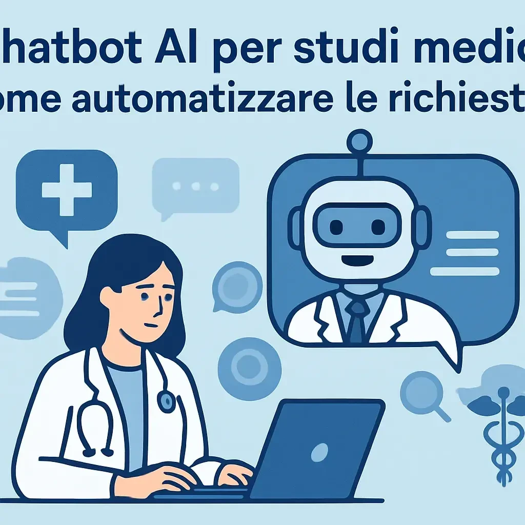 Chatbot AI per studi medici: come automatizzare le richieste