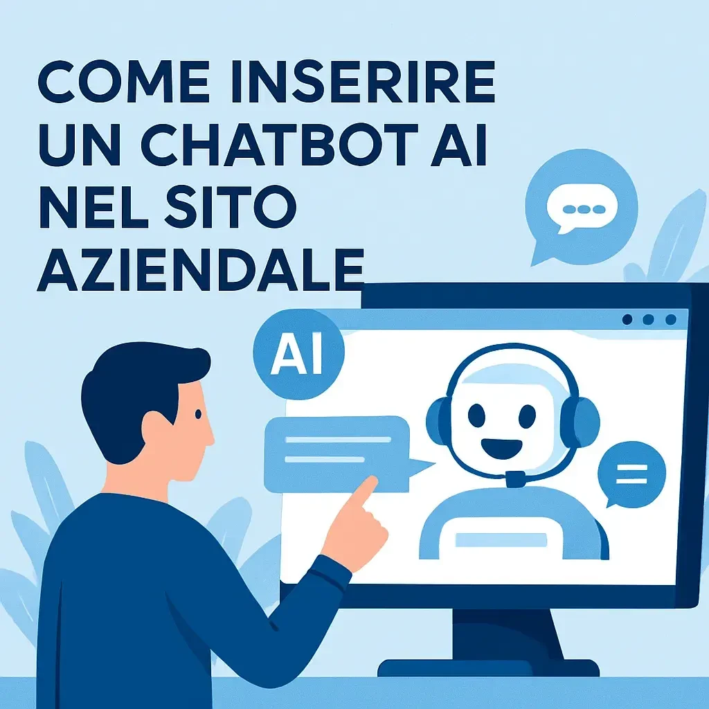 Come inserire un chatbot AI nel sito aziendale