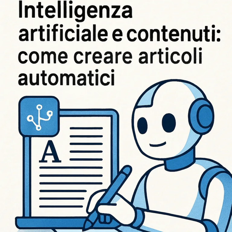 Intelligenza artificiale e contenuti: come creare articoli automatici