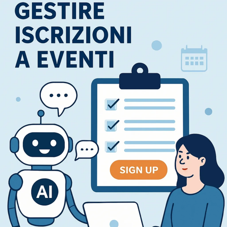 Chatbot AI per gestire iscrizioni a eventi