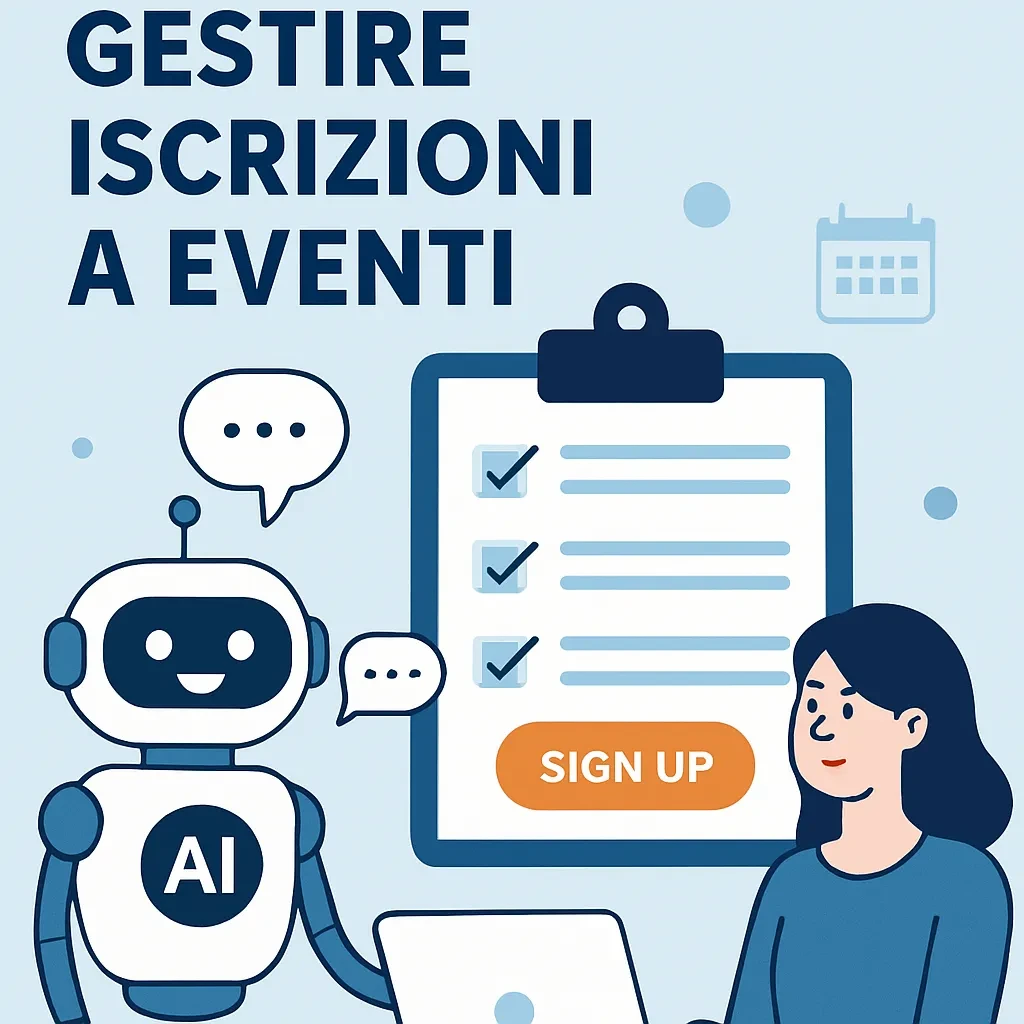 Chatbot AI per gestire iscrizioni a eventi