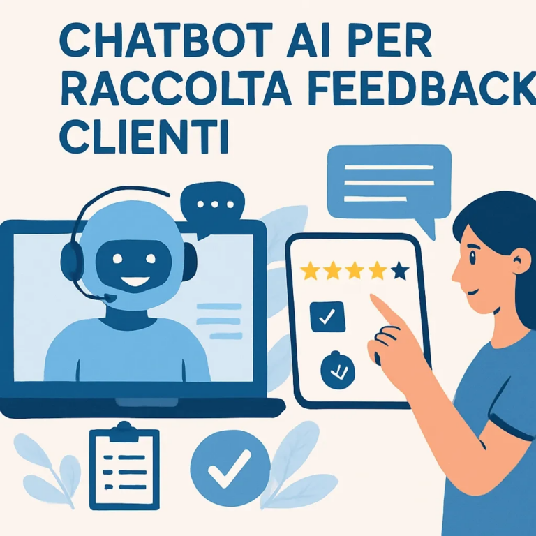 Chatbot AI per raccolta feedback clienti