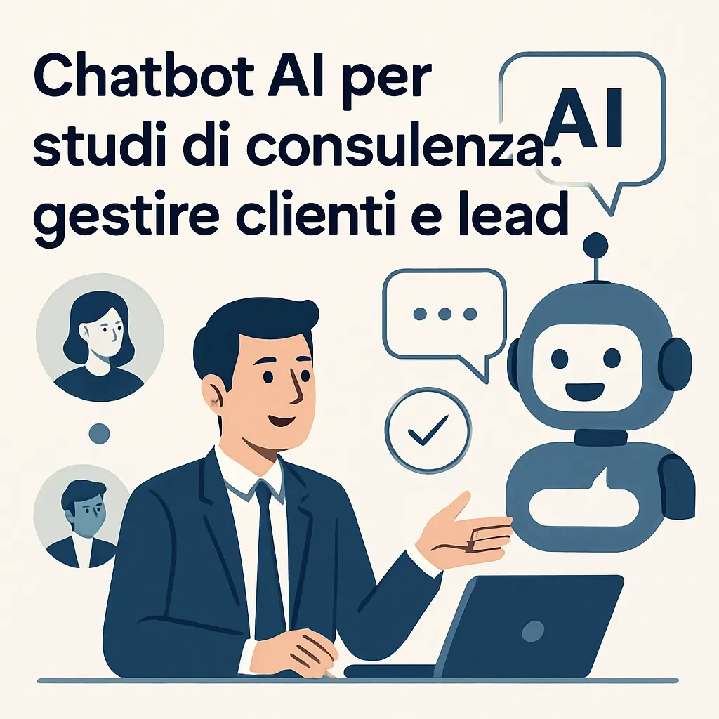 Chatbot AI per studi di consulenza: gestire clienti e lead