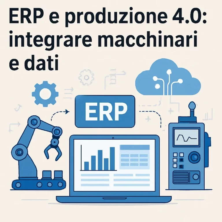 ERP e produzione 4.0: integrare macchinari e dati
