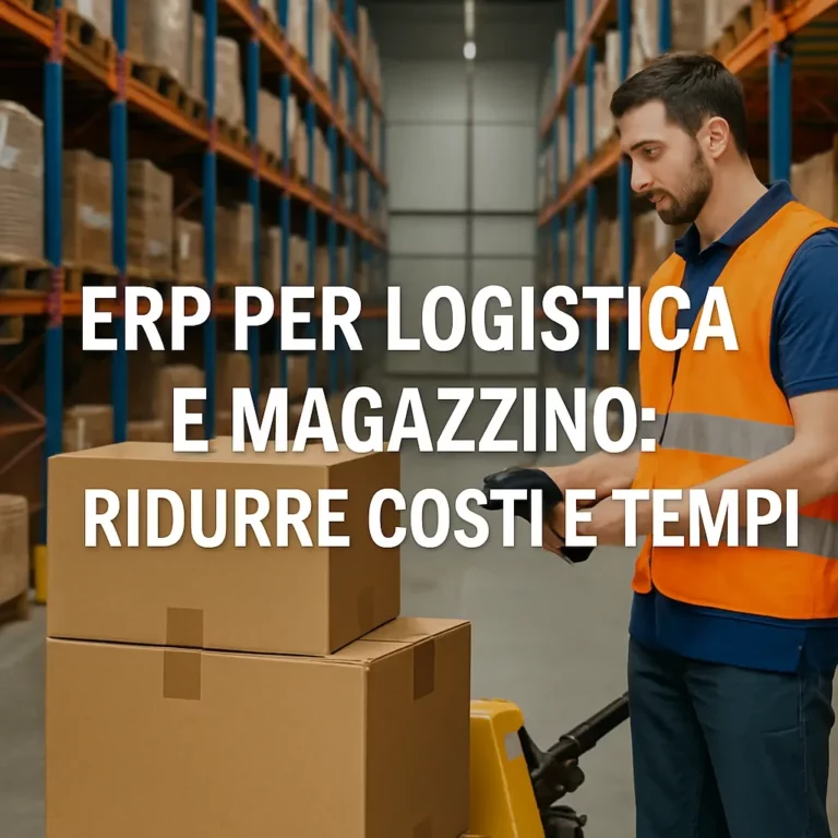 ERP per logistica e magazzino: ridurre costi e tempi