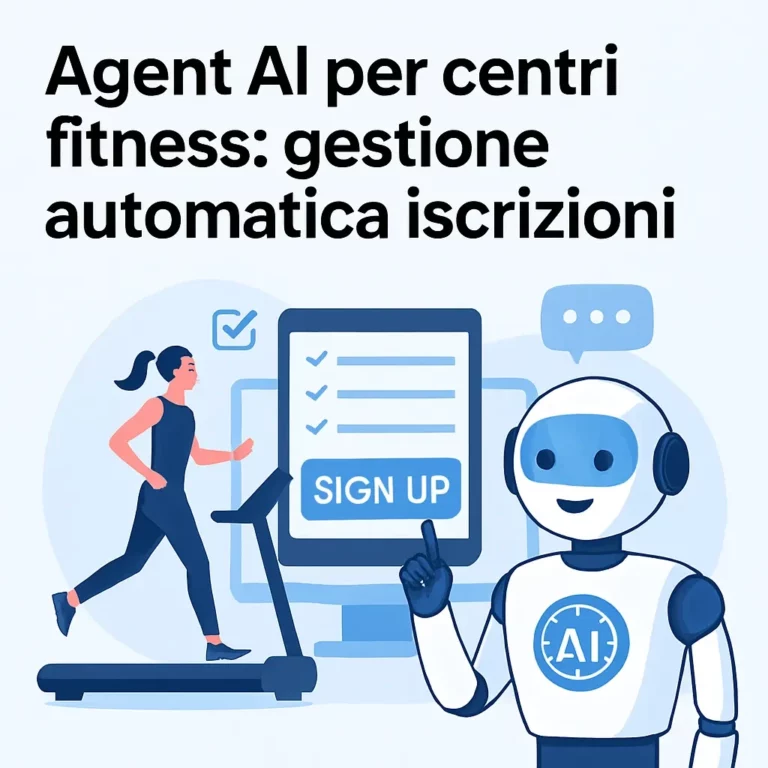 Agent AI per centri fitness: gestione automatica iscrizioni
