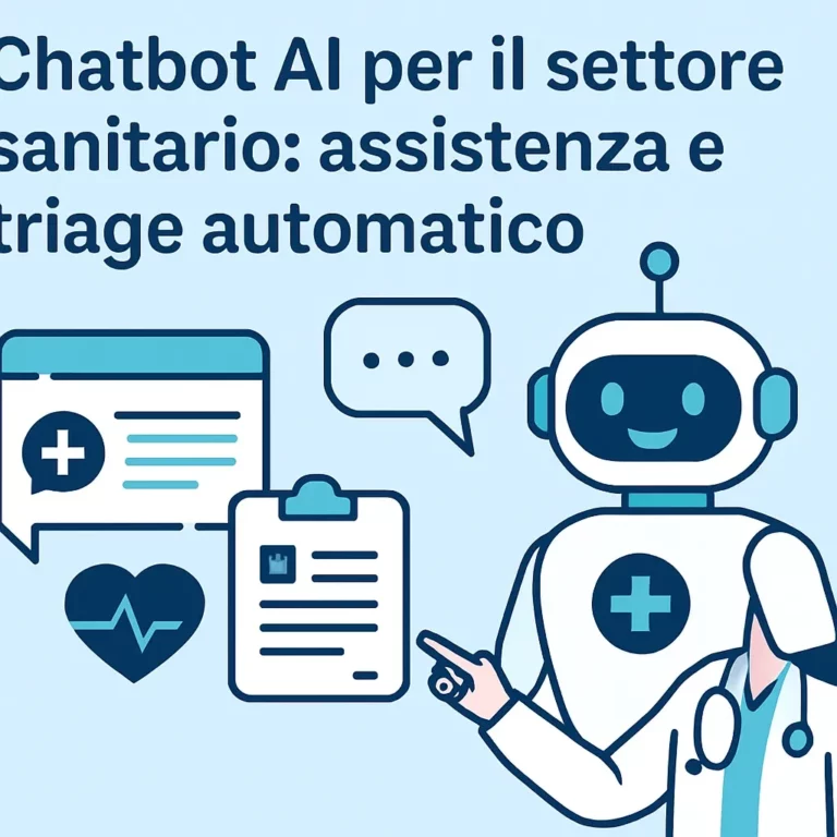 Chatbot AI per il settore sanitario: assistenza e triage automatico