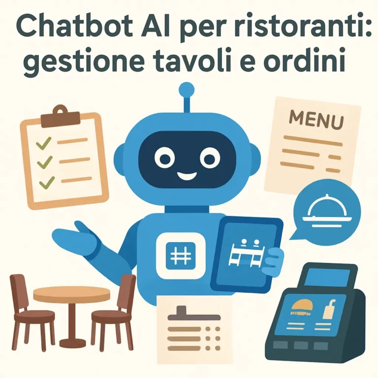 Chatbot AI per ristoranti: gestione tavoli e ordini