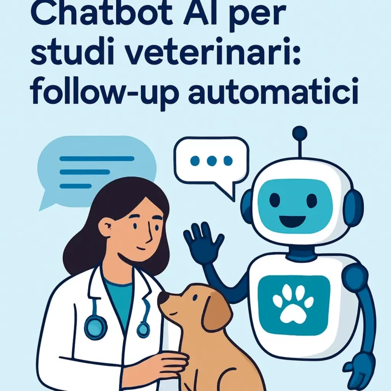 Chatbot AI per studi veterinari: follow-up automatici